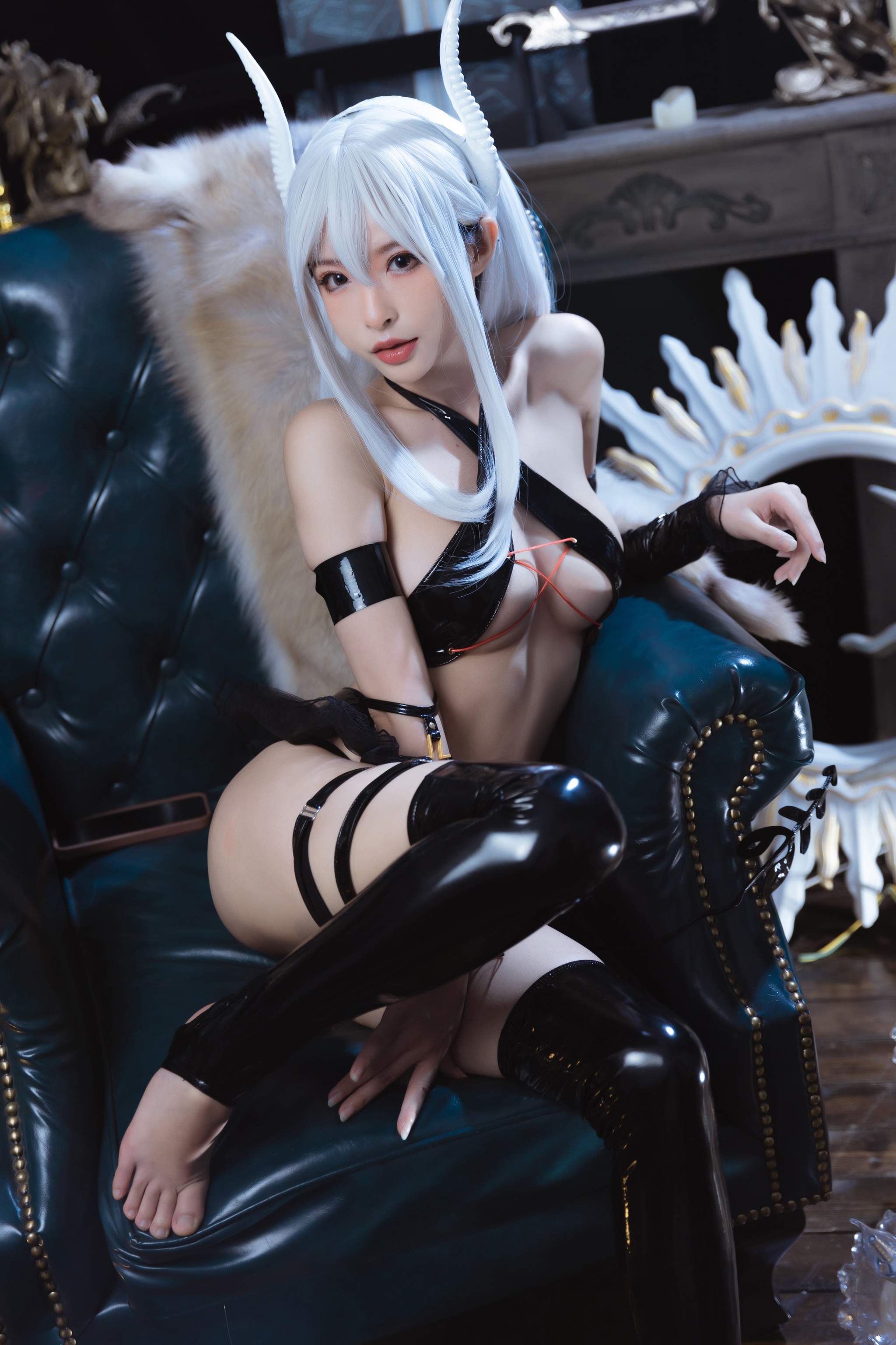 图片[1]-清水由乃 – NO.029 白发魅魔 [68P]-XikXak